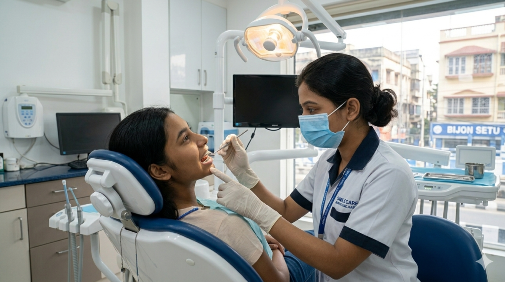 Preventive dental checkup in Kasba clinic