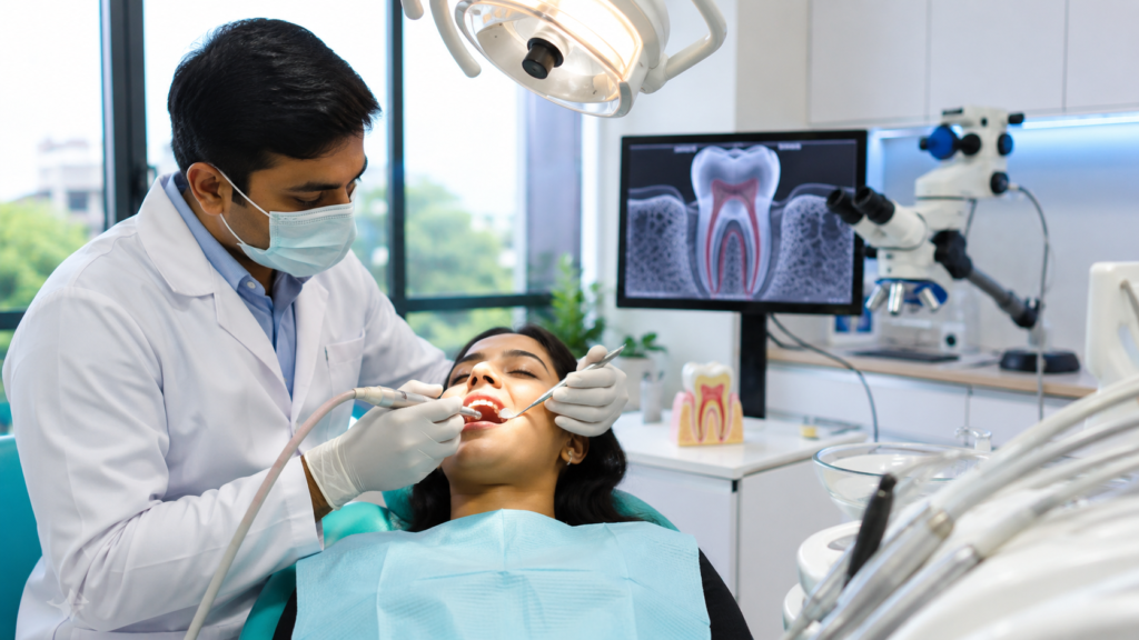 Painless root canal
