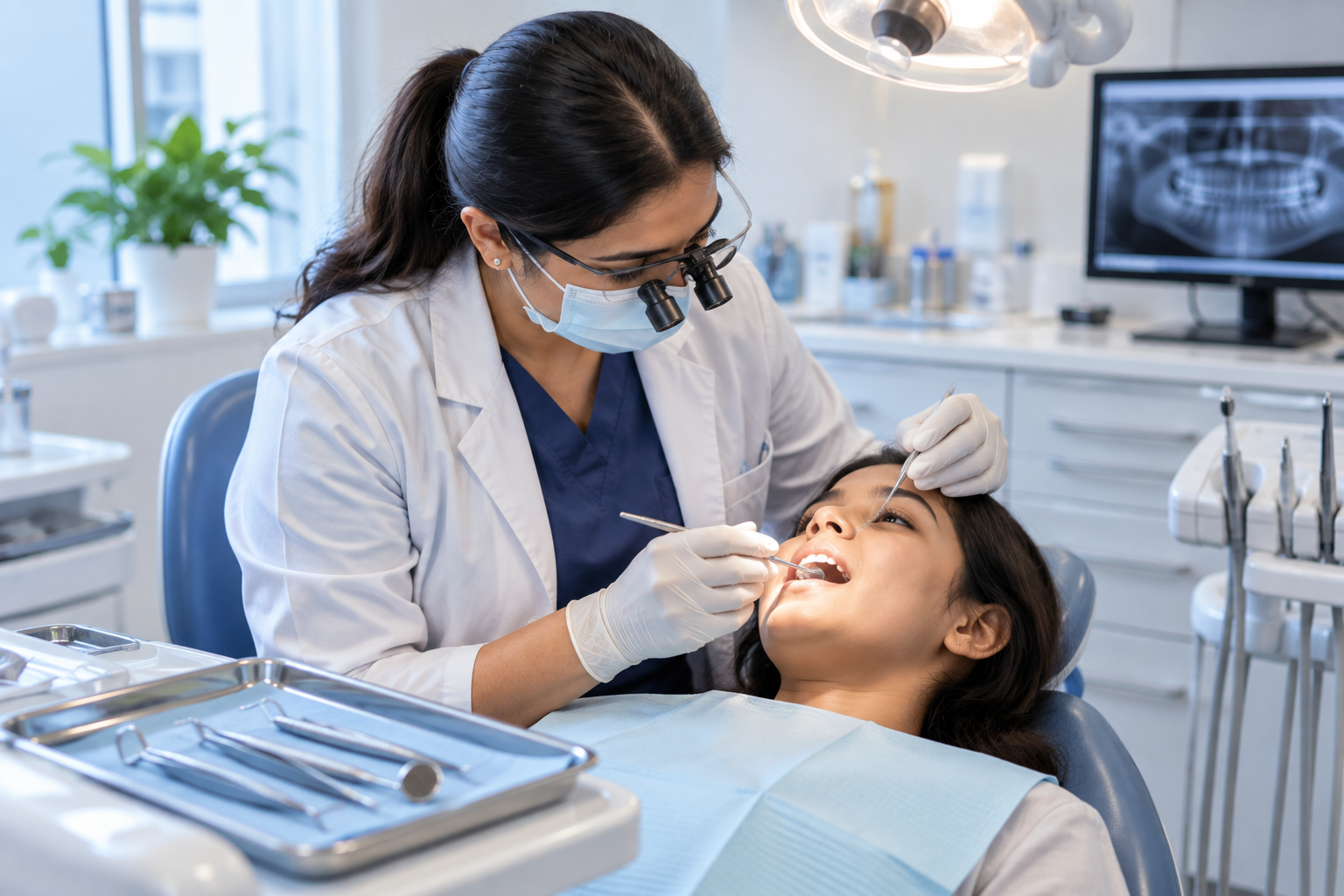 Endodontist in Kasba performing root canal treatment using rotary instruments